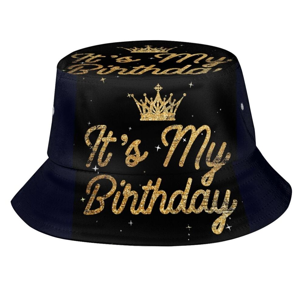 7380 It's My Birthday Bucket Hat Sun Hat Outdoor Fisherman Hat Caps Boys